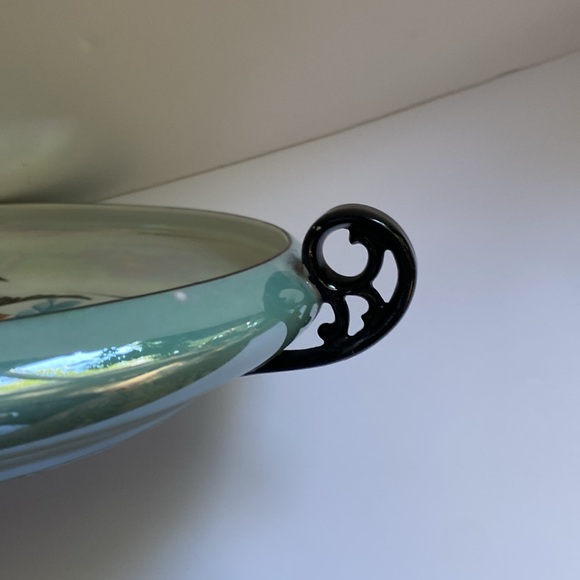 Vintage Lustreware serving dish. Beautifully hand painted. - Picture 8 of 12